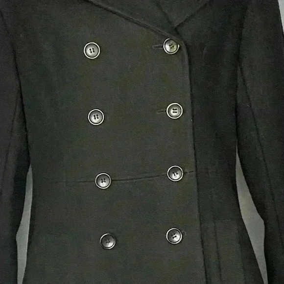 Jason Kole Black Wool Peacoat - Picture 6 of 9